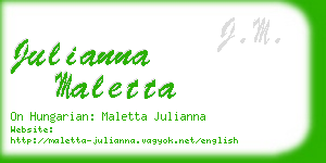 julianna maletta business card